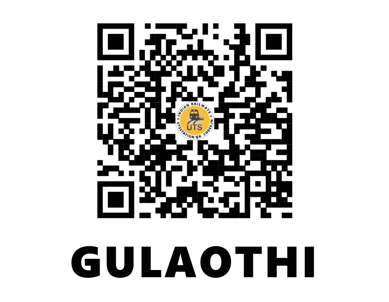 UTS QR Code for GULAOTHI - GLH (NR - UTTAR PRADESH)